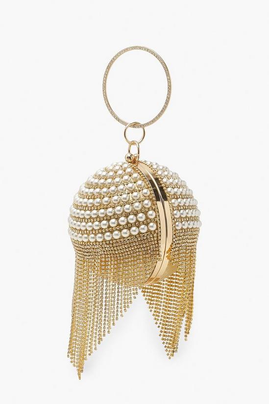 boohoo Diamante Tassel Sphere Grab Bag 3