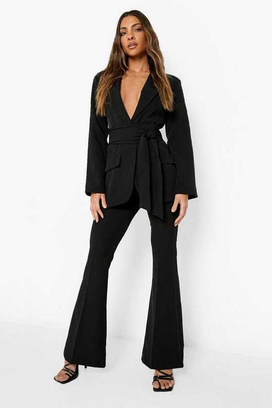 boohoo Tailored Flared Trousers 3