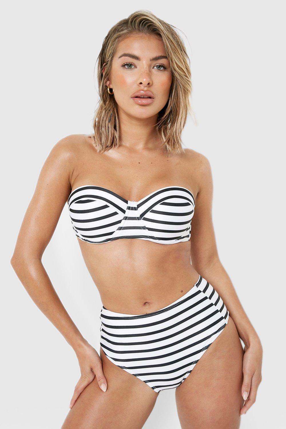 Nautical Padded Underwire Recycled Bikini Top