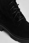 boohoo Cleated Faux Suede Lace Up Hiker Boots thumbnail 5
