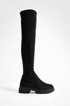 boohoo Wide Fit Stretch Knee High Boots thumbnail 2