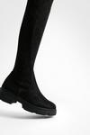 boohoo Wide Fit Stretch Knee High Boots thumbnail 5
