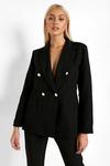 boohoo Gold Button Double Breasted Blazer thumbnail 1