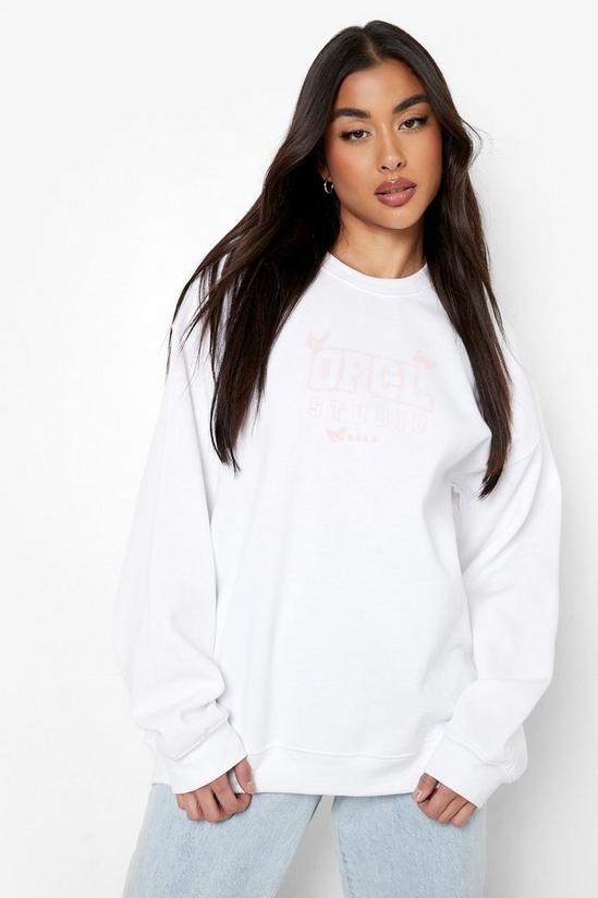 boohoo Ofcl Butterfly Printed Oversized Sweater 1