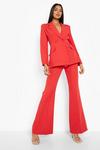 boohoo Plunge Tailored Fitted Blazer thumbnail 3