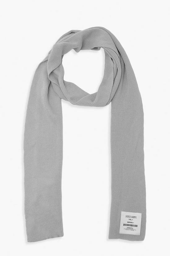 boohoo Woven Tab Knitted Scarf 2