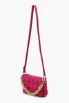 boohoo Quilted Weave Clutch Bag With Chain thumbnail 3