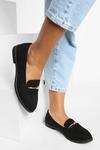 boohoo Knot Bar Detail Immy Loafers thumbnail 1