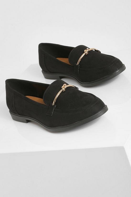 boohoo Knot Bar Detail Immy Loafers 3