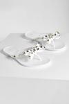 boohoo Wide Fit Studded Bow Jelly Flip Flop thumbnail 3