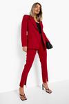 boohoo Split Front Slim Fit Tailored Trousers thumbnail 3