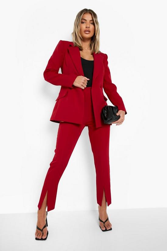 boohoo Split Front Slim Fit Tailored Trousers 4