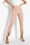 boohoo Split Front Slim Fit Tailored Trousers thumbnail 4