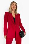 boohoo Plunge Tailored Fitted Blazer thumbnail 1