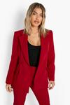 boohoo Plunge Tailored Fitted Blazer thumbnail 4