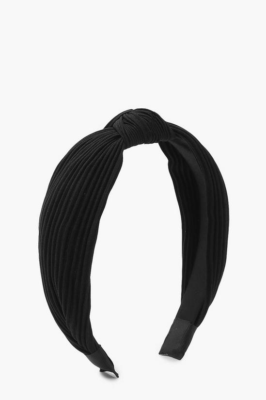 boohoo Plain Plisse Twist Knot Headband 2