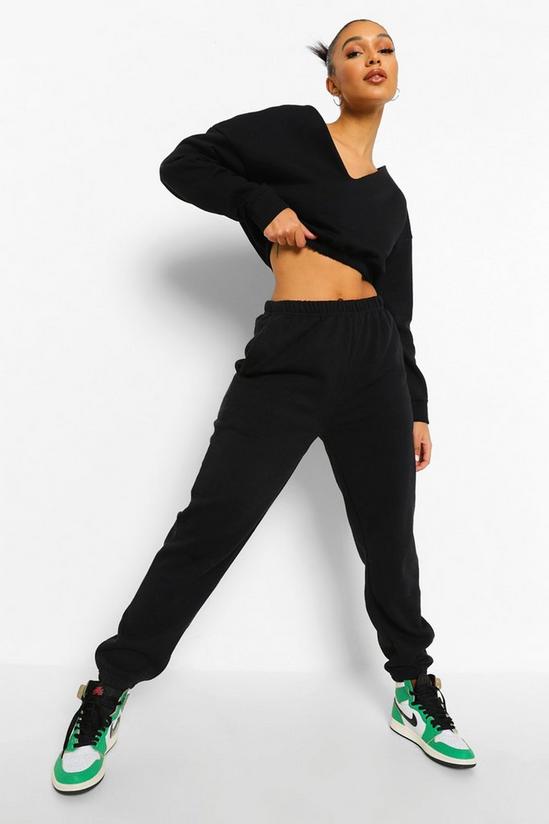 boohoo V Neck Crop Sweater And Joggers Set 3