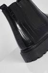 boohoo Wide Fit Croc Chunky Chelsea Boots thumbnail 5