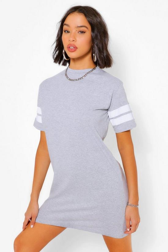 boohoo Stripe Sleeve T-Shirt Dress 4