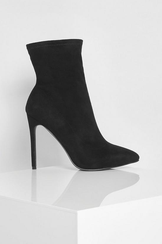 boohoo Wide Fit Stiletto Pointed Sock Boots 2