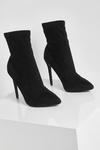 boohoo Wide Fit Stiletto Pointed Sock Boots thumbnail 3