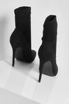 boohoo Wide Fit Stiletto Pointed Sock Boots thumbnail 4