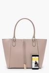 boohoo Structured Cross Hatch Tote Bag thumbnail 4