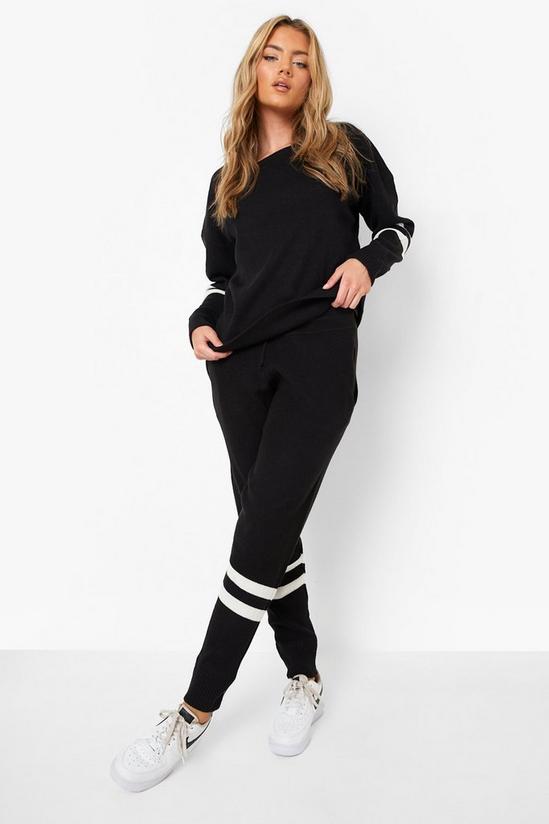 boohoo Stripe Knitted Tracksuit 4