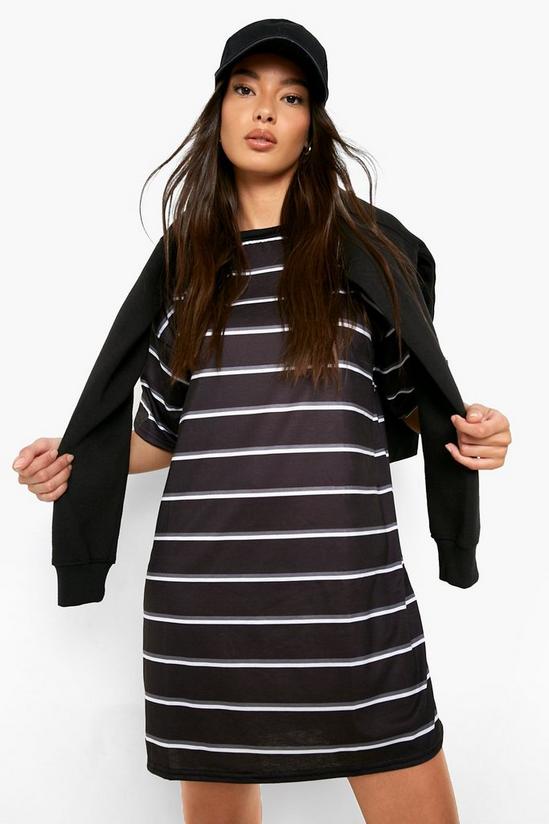 boohoo Stripe Oversized T-shirt Dress 3