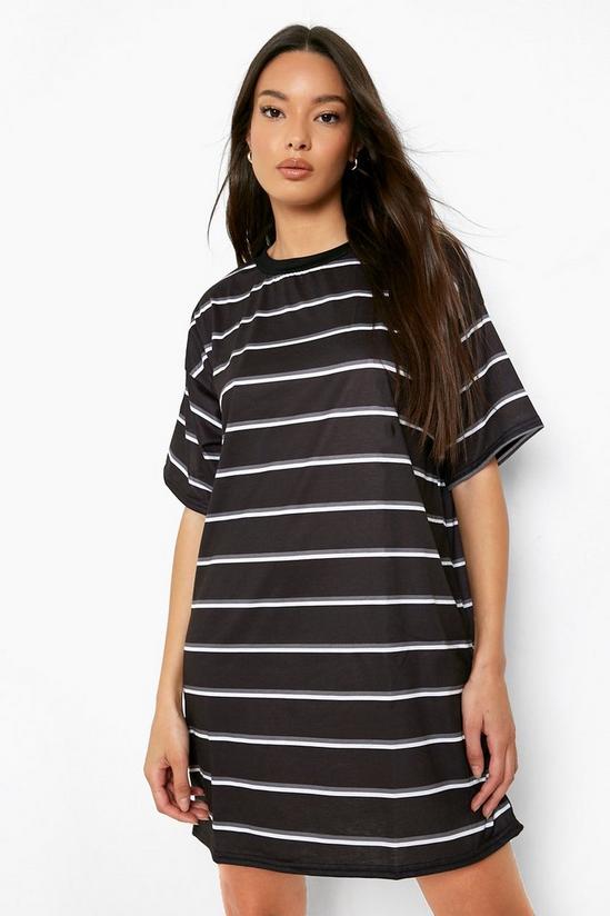 boohoo Stripe Oversized T-shirt Dress 4