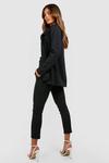 boohoo Pinstripe Tailored Blazer And Trouser Co-Ord Suit thumbnail 2