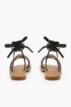 boohoo Strappy Ankle Tie Flat Sandals thumbnail 4