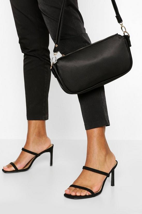 boohoo Wide Fit Double Strap Mules 1