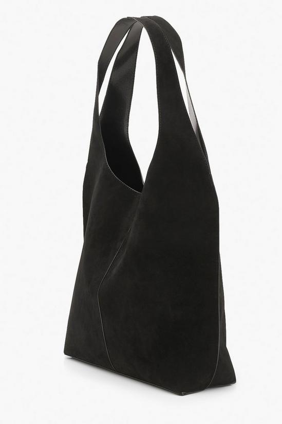 boohoo Suedette Slouch Tote Bag 2