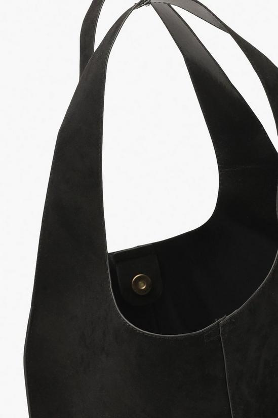 boohoo Suedette Slouch Tote Bag 3