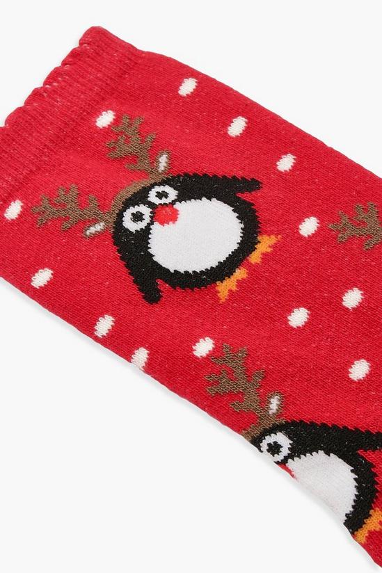 boohoo Christmas Penguin Socks 2