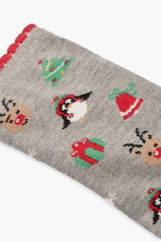 boohoo Christmas Tree & Reindeer Socks 2
