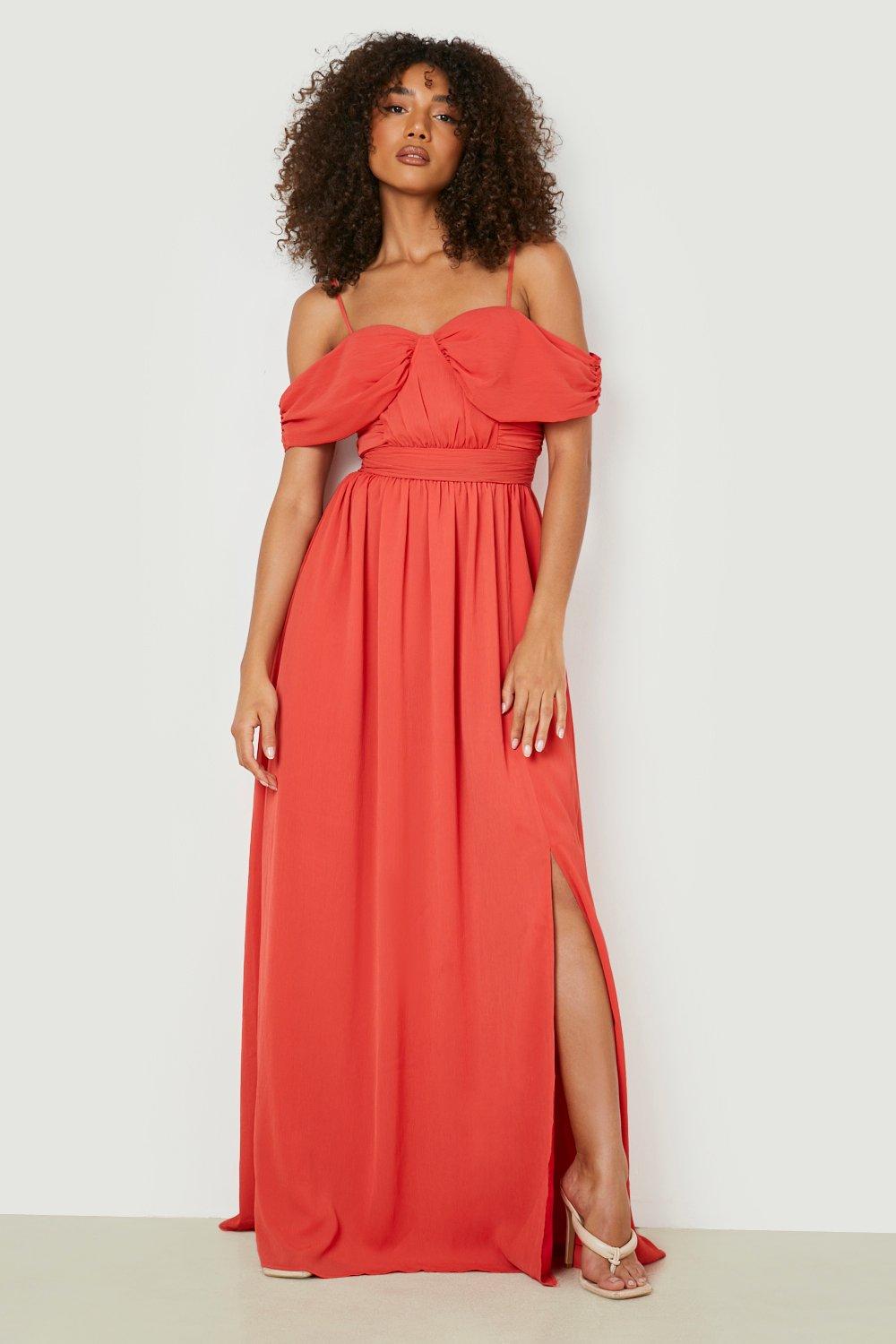Tall Off The Shoulder Occasion Maxi Dress