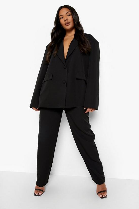 boohoo Plus Super Skinny Double Breasted Blazer & Trousers Suits 1