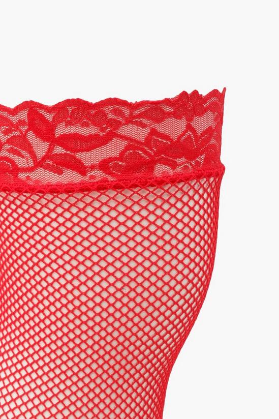 boohoo Lace Top Fishnet Hold Up Stockings 3