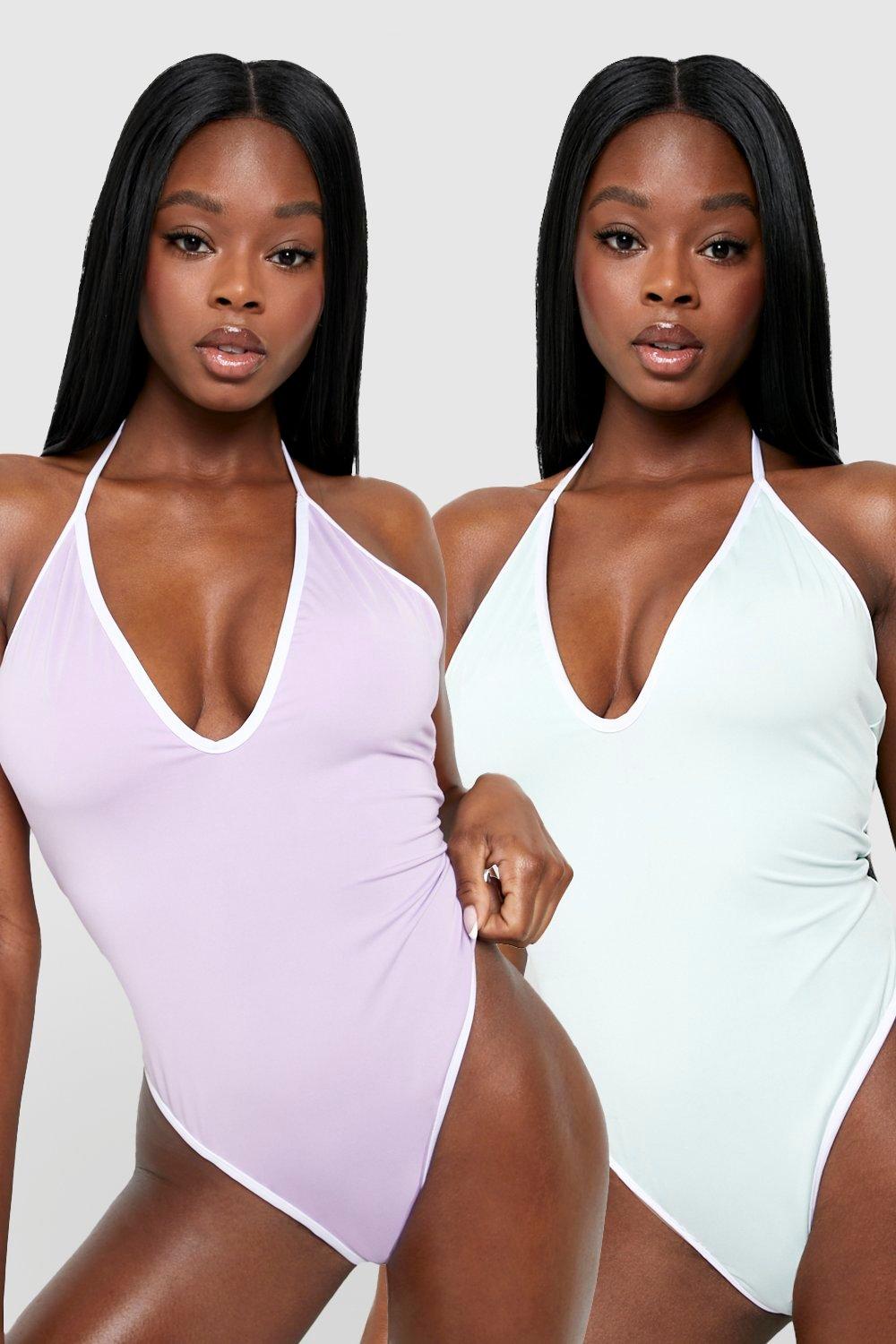Reversible Recycled Plunge Swimsuit