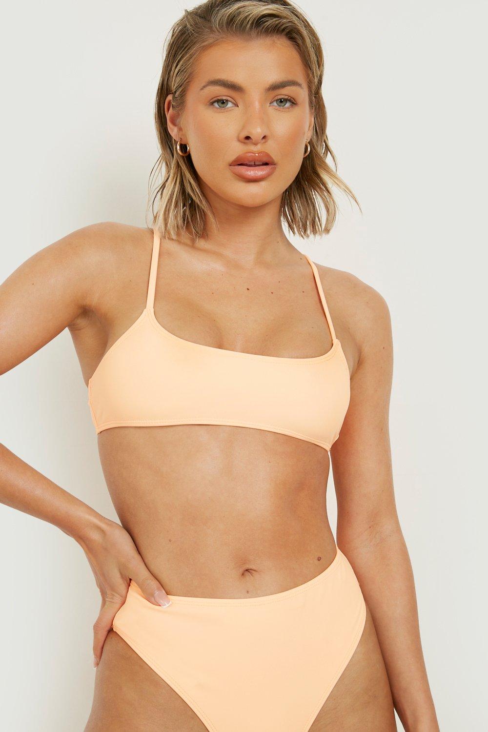 Pastel Scooped Bikini Top