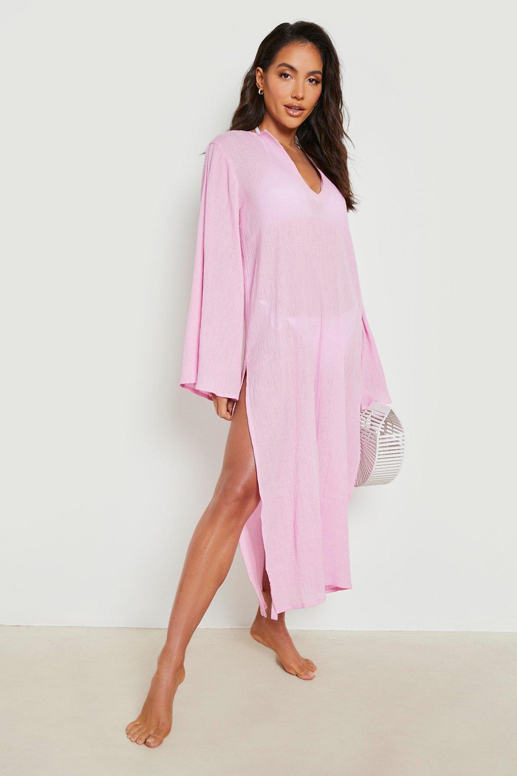 Cheesecloth Maxi Beach Cover Up Dress