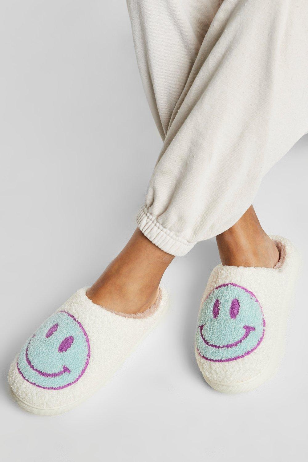 Borg Happy Face Slippers