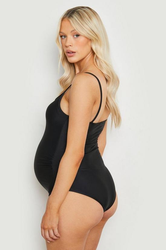 boohoo Maternity Strappy Swimsuit 2