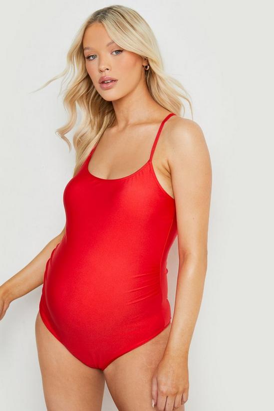 boohoo Maternity Strappy Swimsuit 3