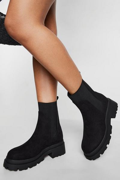 Wide Fit Heeled Chelsea Boots