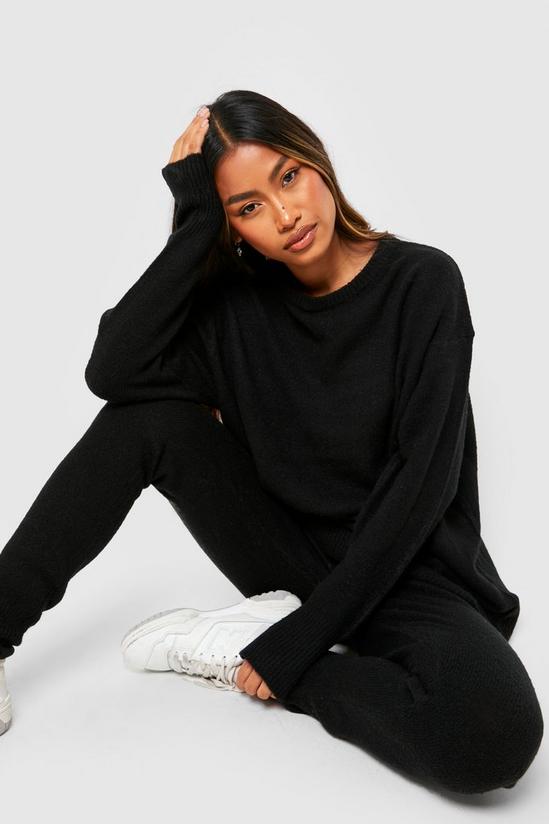 boohoo Soft Knit Crew Neck Jumper & Trouser Co-ord 1