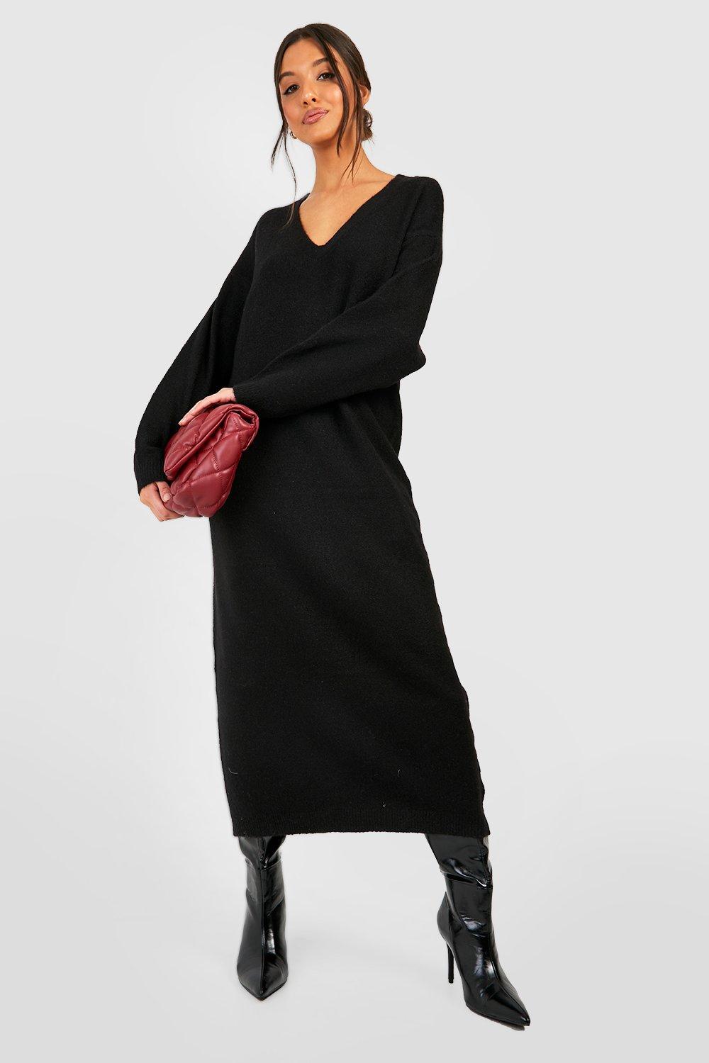 Slouchy Soft Knit Maxi Knitted Dress
