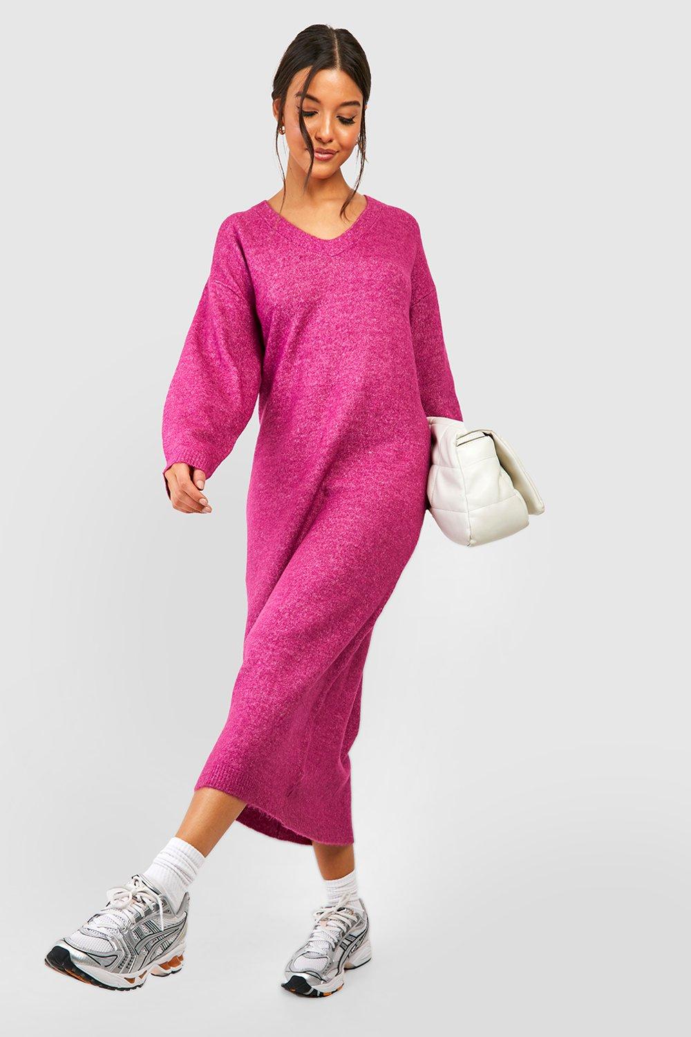 Slouchy Soft Knit Maxi Knitted Dress